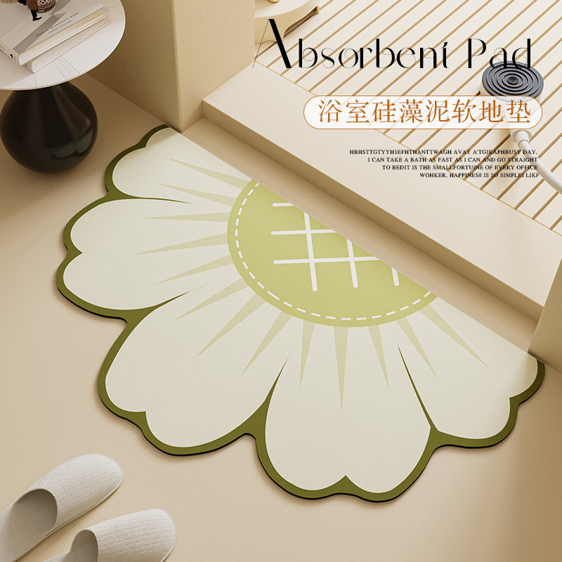 奶油风浴室地垫矽藻泥吸水速干 干脚垫子洗手间门口地毯小清新防,居家布艺,家用脚垫,淘宝优惠券,粉丝福利购,淘宝优惠卷