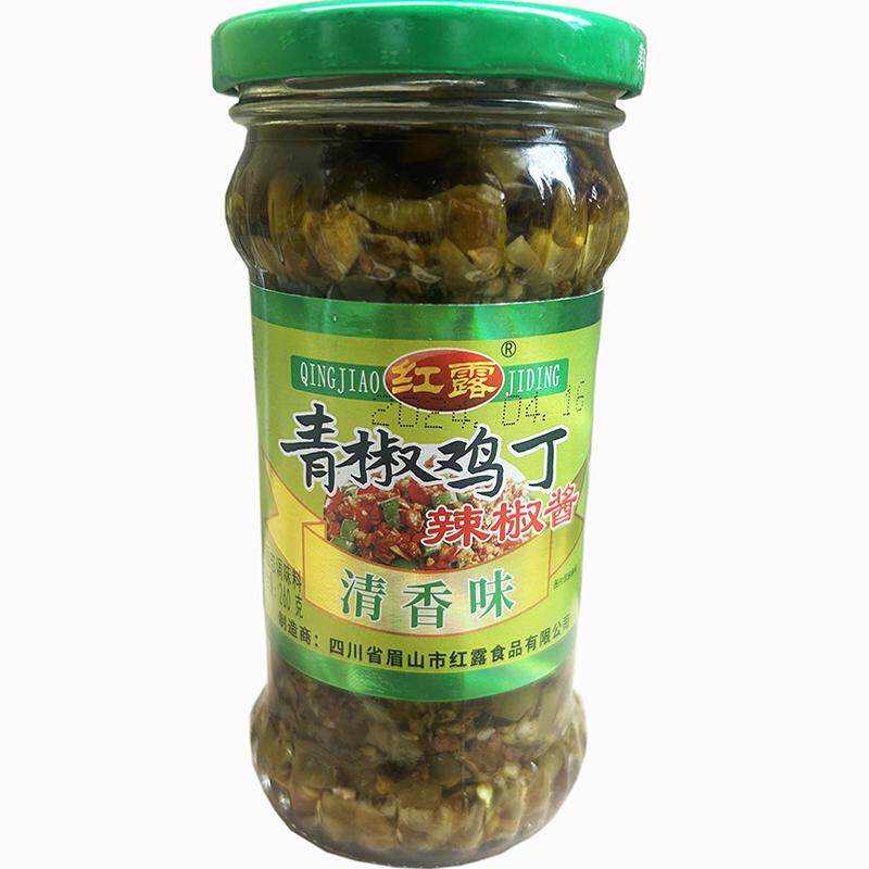 四川辣椒酱红露下饭酱青椒鸡丁