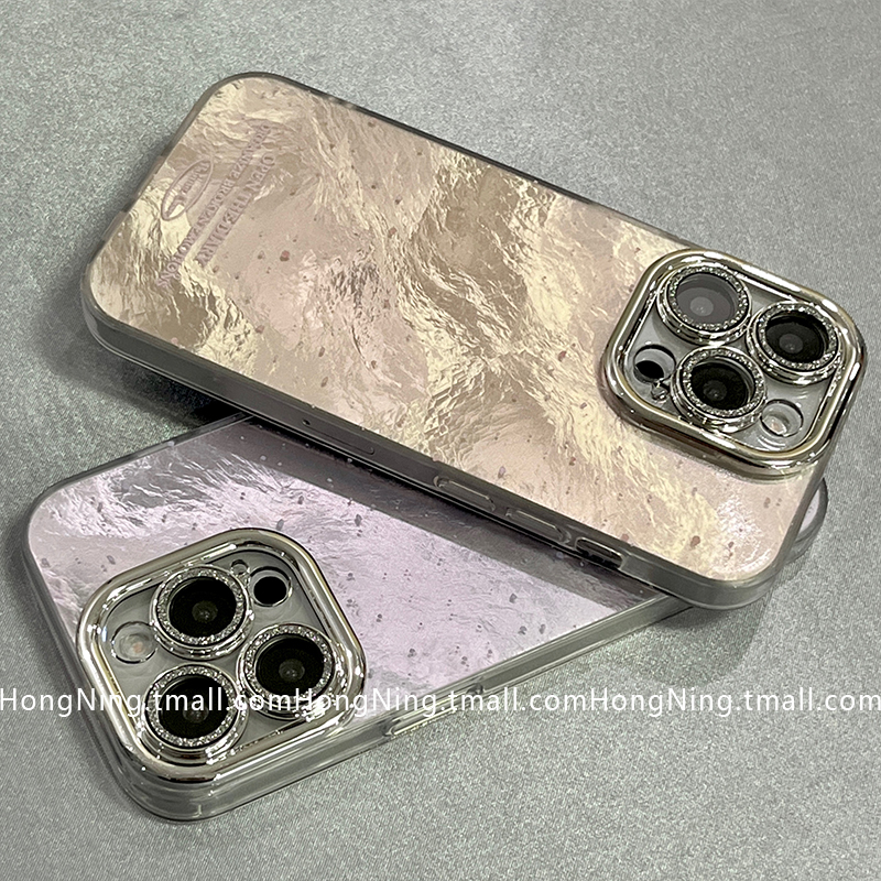 ins风冰川褶皱雪纹镜头全包适用苹果16ProMax手机壳iPhone13新款小众14PRO防摔15PROMAX硅胶高级感女款12情侣