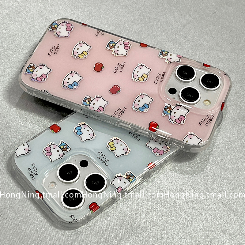 可爱卡通HelloKitty适用苹果16ProMax手机壳少女日系网红iPhone13新款16pro小众女款14防摔15PRO硅胶全包软壳