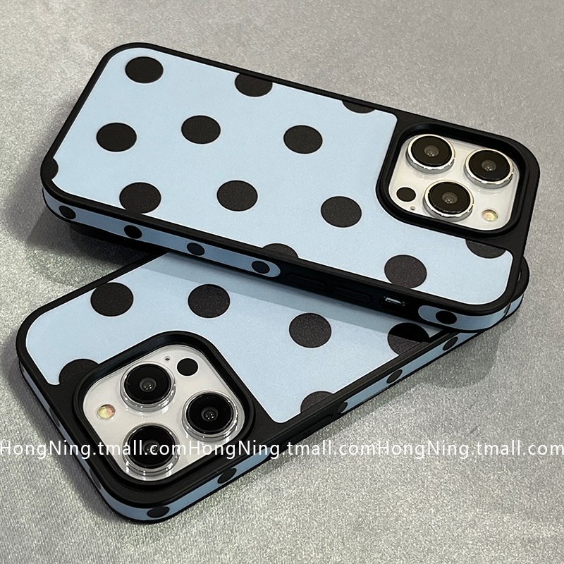 高级感简约波点适用苹果14手机壳iPhone15ProMax新款13pro防摔16pro硅胶11女款12简约小众男生全包软壳保护套