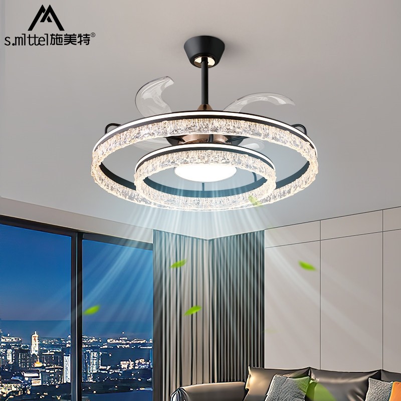 风扇灯吊扇灯2025新款轻奢高级感家用电风扇吊灯一体客厅餐厅卧室,家装灯饰光源,客厅吊灯,淘宝优惠券,粉丝福利购,淘宝优惠卷