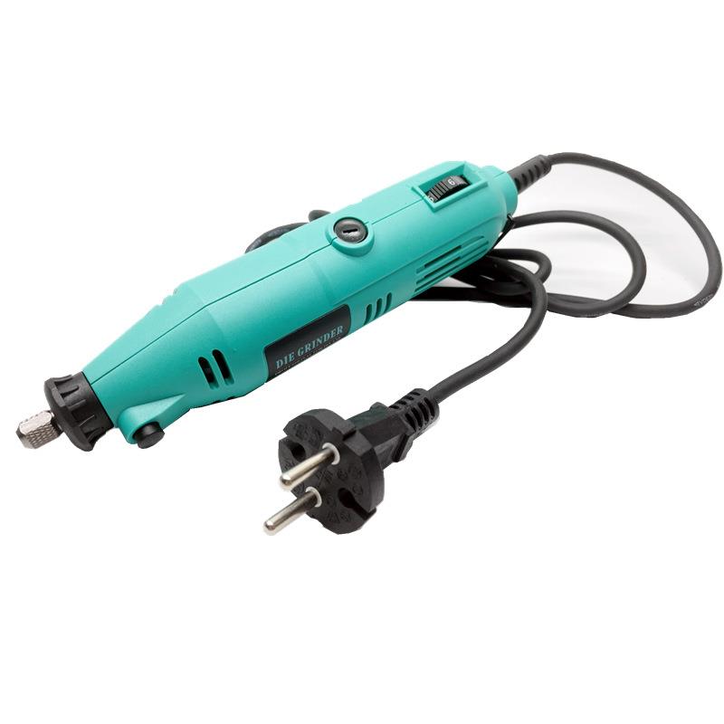 350件套双电磨套装130W调速打磨机12V雕刻机支架软轴夹具