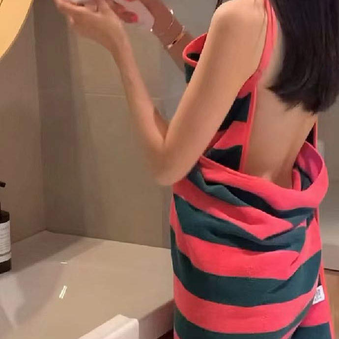 可穿戴浴巾裙睡衣女款2025新款浴袍浴裙夏季家居服纯棉纯欲风春秋
