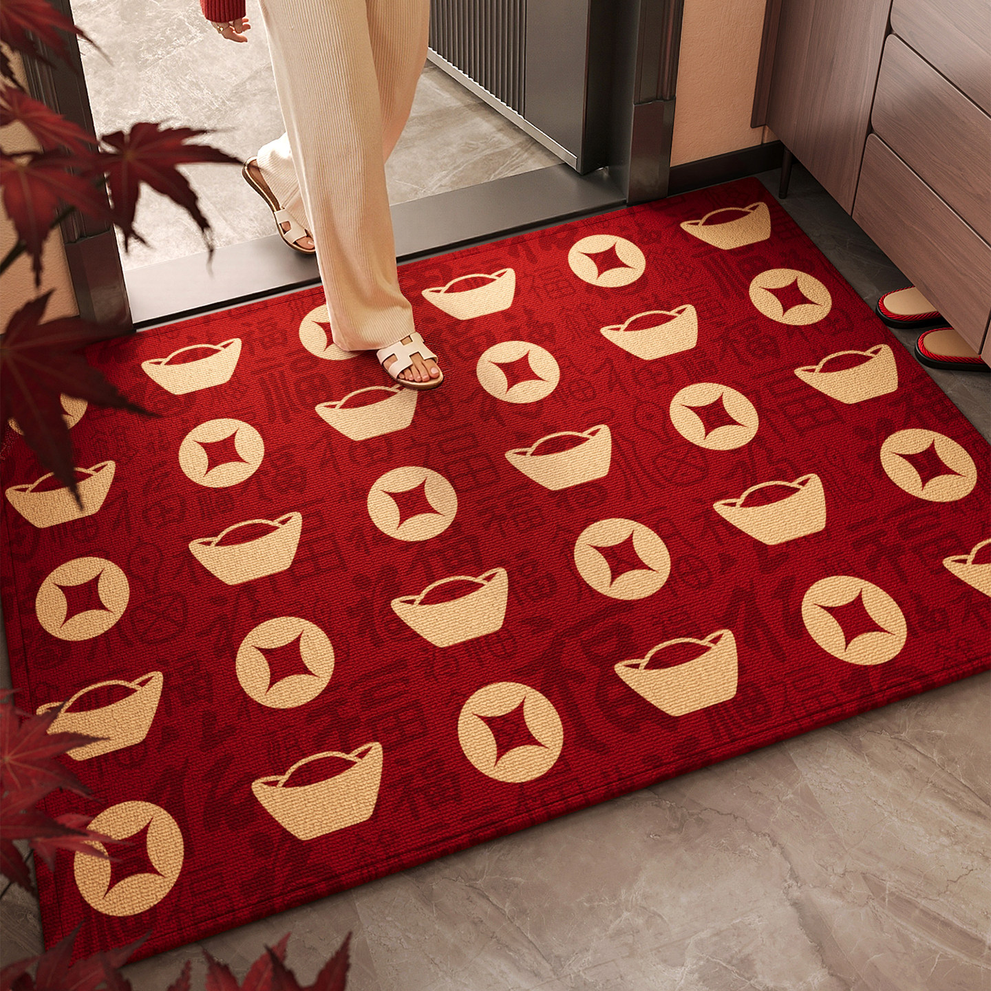 2026新款玄关大门口门垫入户门地垫高级感防滑脚垫可裁剪耐脏地毯,居家布艺,入户地垫,淘宝优惠券,粉丝福利购,淘宝优惠卷