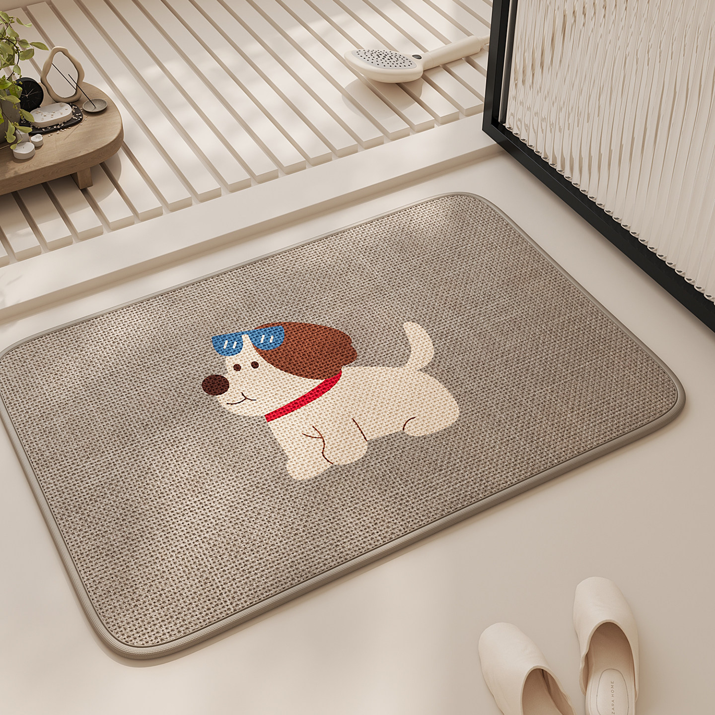 卡通浴室防滑地垫卫生间吸水速干免洗脚垫高级感厕所耐脏地毯门垫,居家布艺,家用脚垫,淘宝优惠券,粉丝福利购,淘宝优惠卷