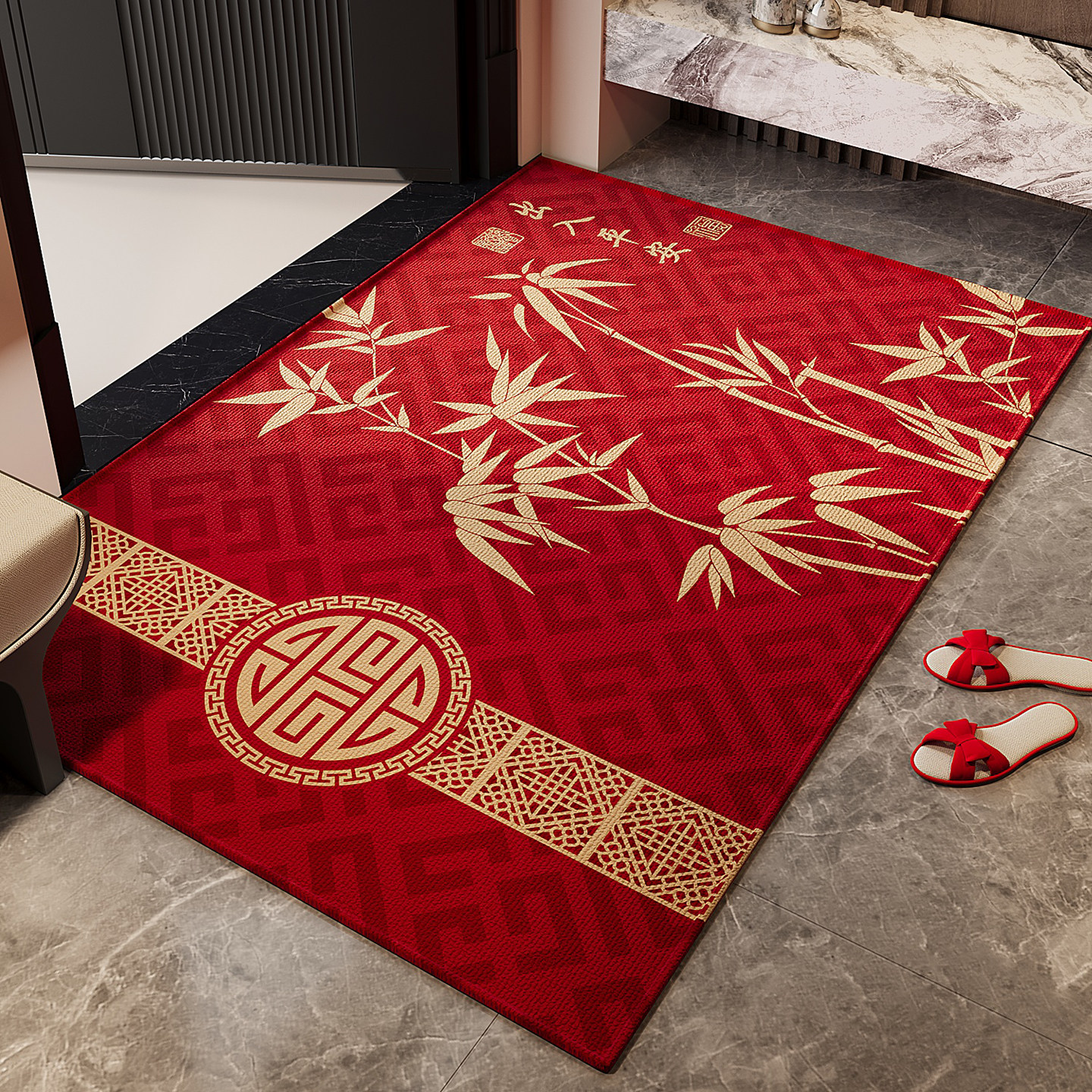 入户门地垫2026新款红色防滑脚垫室内家用大门口耐脏除尘地毯门垫,居家布艺,入户地垫,淘宝优惠券,粉丝福利购,淘宝优惠卷