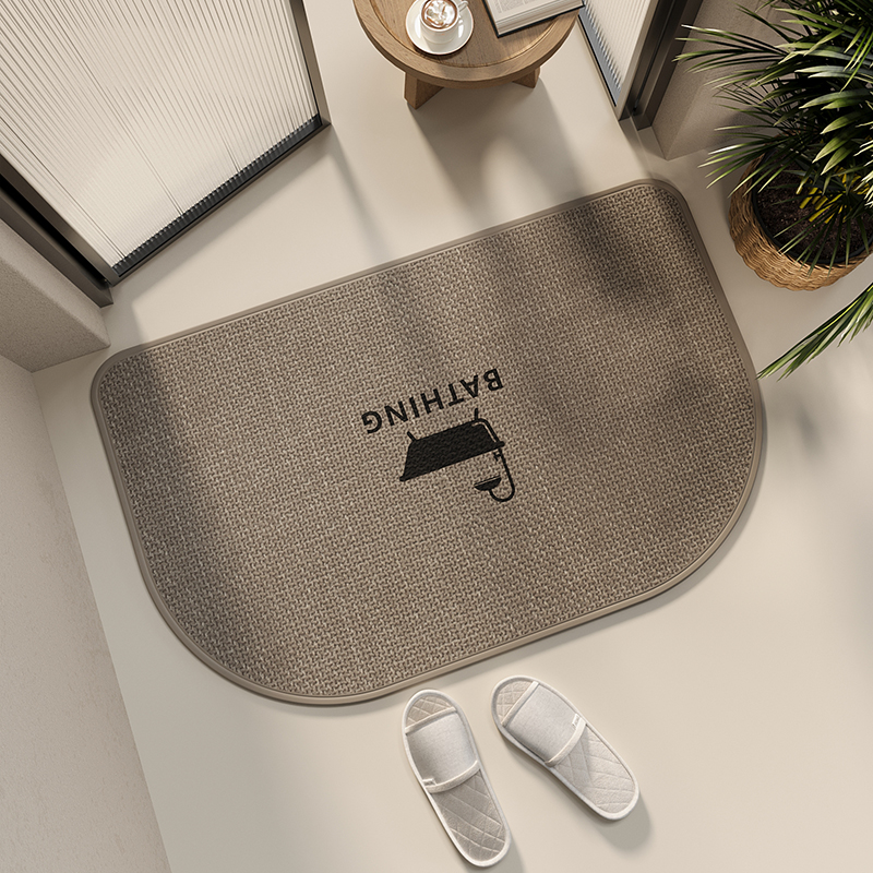 简约浴室防滑脚垫卫生间吸水地垫洗手间耐脏防摔地毯厕所速干门垫