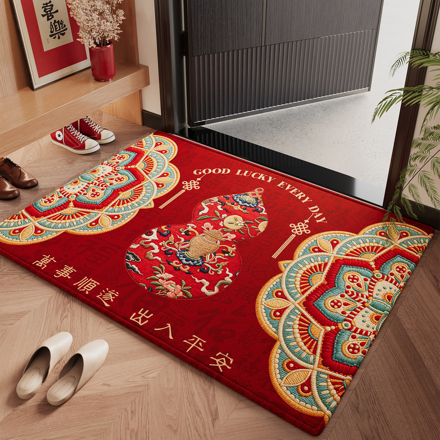 玄关大门口门垫入户门地垫高级感防滑脚垫可裁剪耐磨耐脏地毯定制,居家布艺,入户地垫,淘宝优惠券,粉丝福利购,淘宝优惠卷