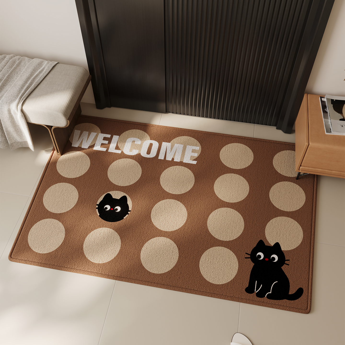 新年卡通入户防滑耐磨蹭土门垫