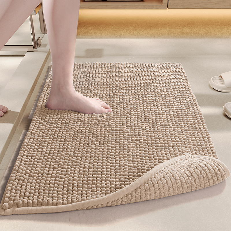 浴室毛绒地垫卫生间门口吸水防滑速干脚垫耐脏加厚门垫洗手间地毯