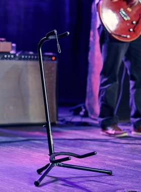 On-Stage重力吉他支架地架立式古典民谣电吉他自锁架子耐用琴架