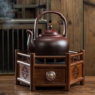 复古煮茶器套装 沅鱼竹编电陶炉室内家用茶炉煮茶型简约新中式 居家