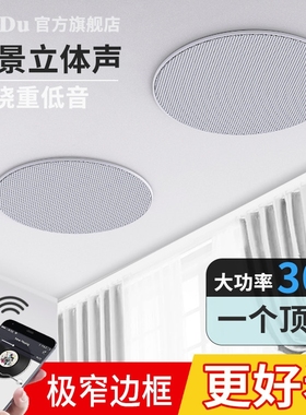 品度 CH600无线蓝牙音箱吸顶嵌入式商用店铺吊顶音响专用吸顶喇叭