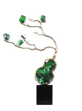 水晶葫芦摆件客厅入户玄关电视柜轻奢高级感创意装饰品乔迁送礼