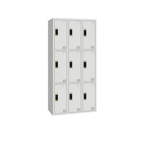 厂家现货感应锁六门更衣柜健身房桑拿室带锁更衣柜员工储物柜