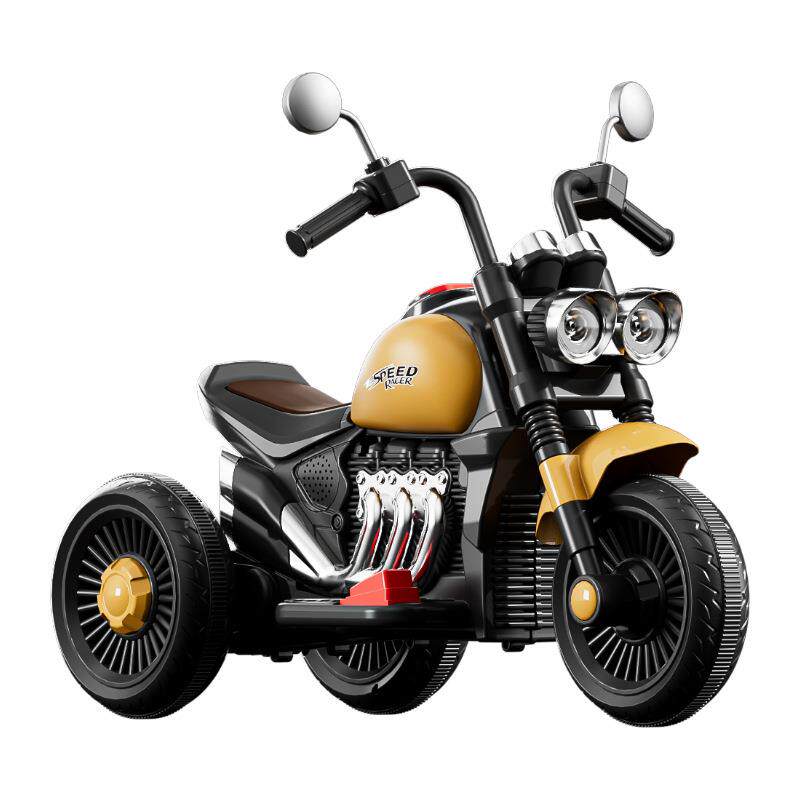 电动摩托车儿童三轮车男女孩电瓶车宝宝玩具车小孩可坐人遥控童车