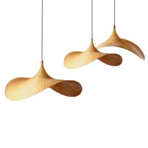 东南亚竹帽子灯民宿酒灯店别墅灯创意设计师的竹藤灯艺术照明