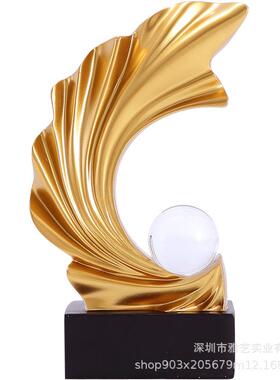 轻奢高档风生水起摆件现代家居客厅电视柜玄关办公室装饰开业礼品