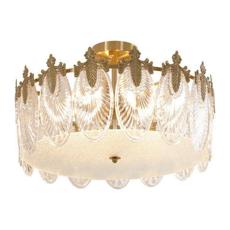 美式复古孔雀玻璃吸顶灯法式网红卧室餐厅客厅别墅大厅吊灯灯具,家装灯饰光源,客厅吸顶灯,淘宝优惠券,粉丝福利购,淘宝优惠卷