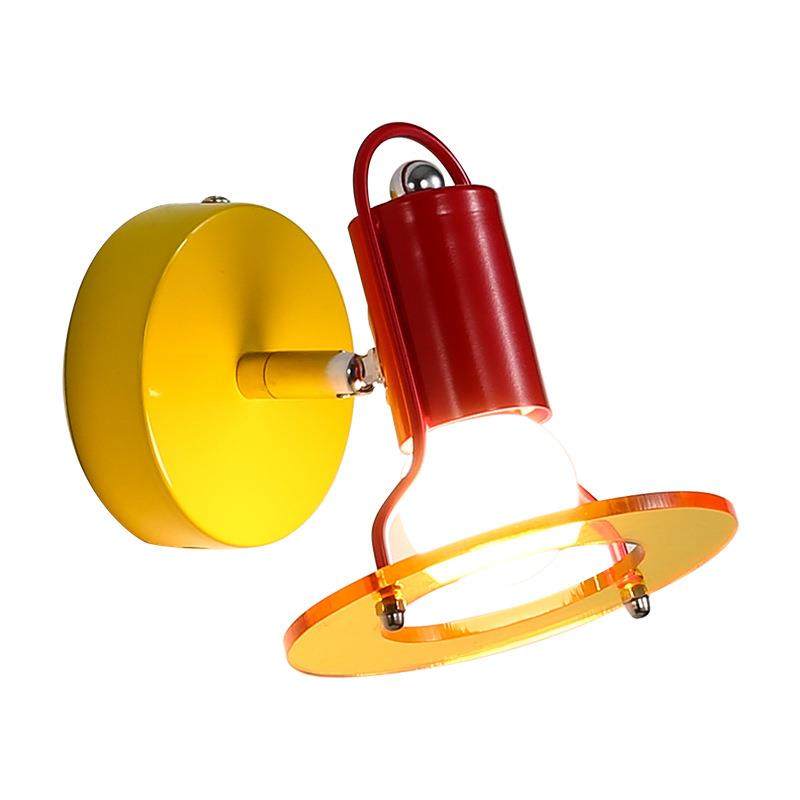 孟菲斯中古彩色吸顶灯儿童房童趣卧室床头装饰书房儿童房护眼灯具