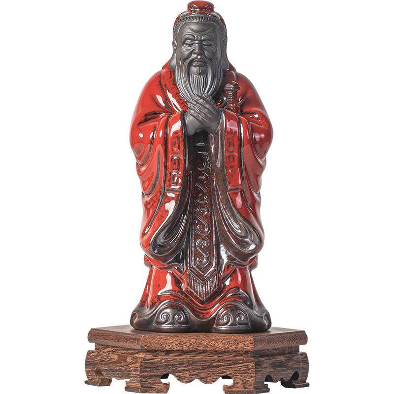 中式陶瓷工艺品历史人物孔子孔圣人摆件万世师表书房博古架装饰品,橡塑材料及制品,工业陶瓷,淘宝优惠券,粉丝福利购,淘宝优惠卷
