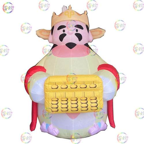 充气卡通大型开业门头节日氛围装饰财神爷门头装饰打卡模型道具