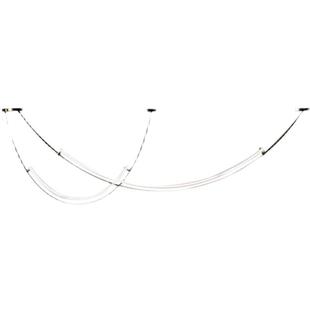 餐厅客厅线条灯设计师款 现代简约酒店前台吧台样板间展厅LED吊灯