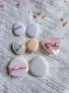 花知晓原装拇指粉扑天鹅芭蕾系列遮瑕腮红蜜粉粉扑小巧方便