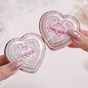 花知晓新品邦尼花园冻干腮红5g哑光缎光细腻膨胀易上色爱心珠宝盒