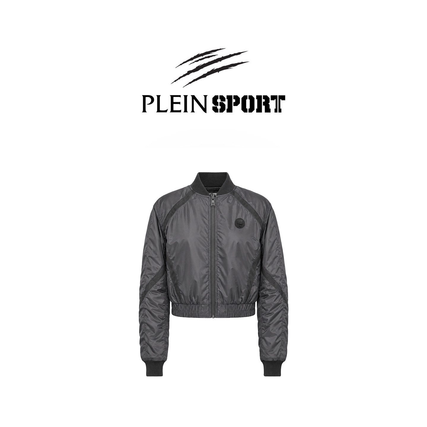 PLEIN SPORT 女士短款秋冬棒球服夹克休闲运动风外套