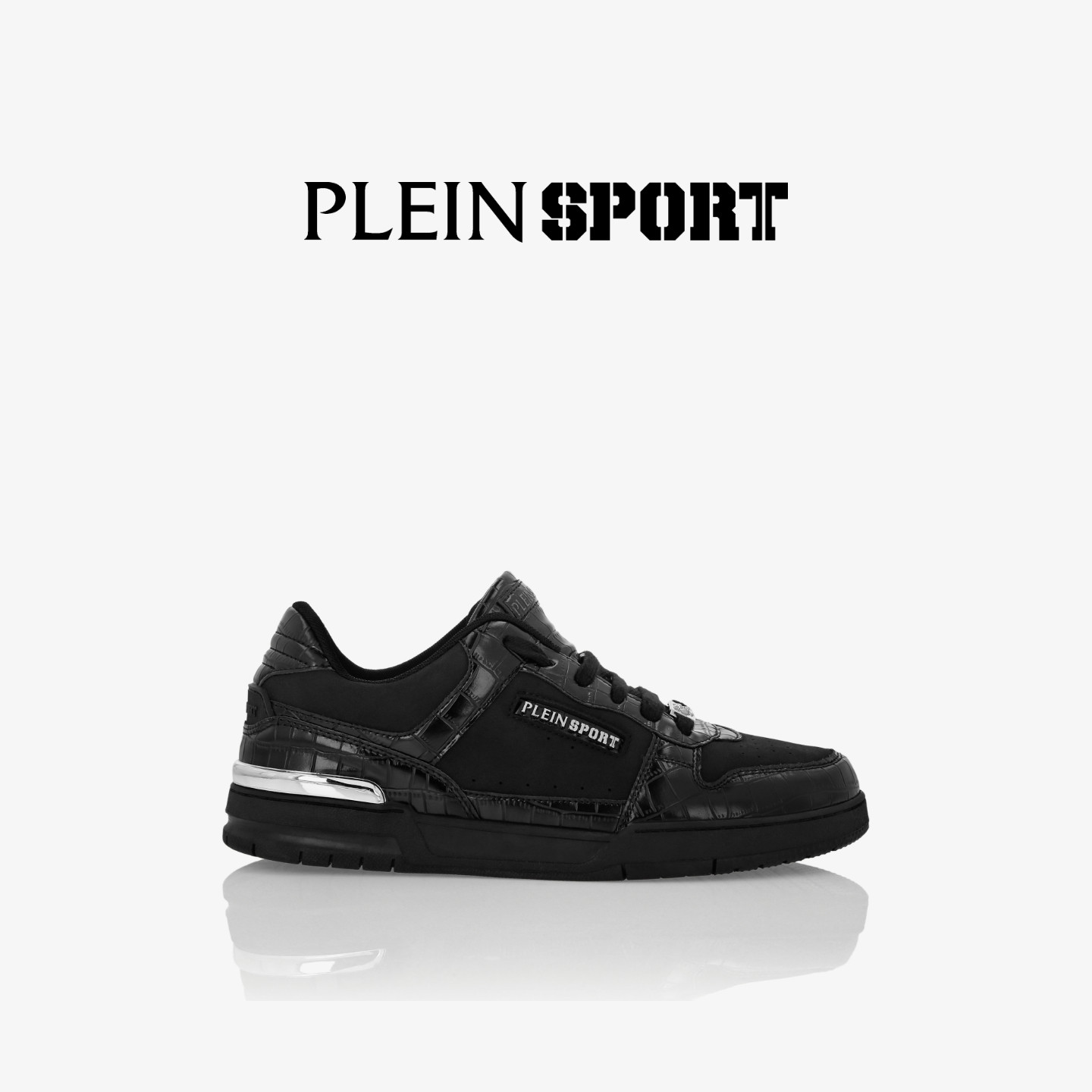 PLEIN SPORT 2025年Viper Luxe男女款PU革休闲时尚板鞋