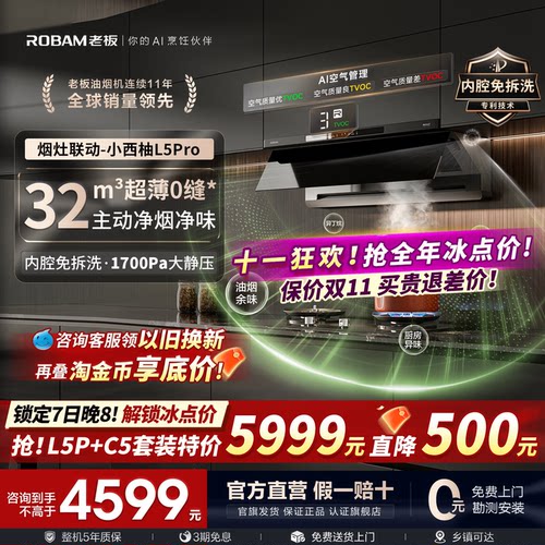 热销第一！老板小西柚L5P油烟机