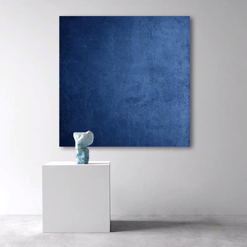 可定制高级肌理现代时尚艺术克莱因蓝色装饰画客厅餐厅落地画挂画