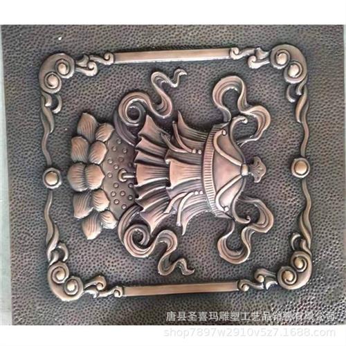 铜器加工定制复古墙面铜浮雕立体铜板壁画铸铜锻铜室内背景墙装饰图片