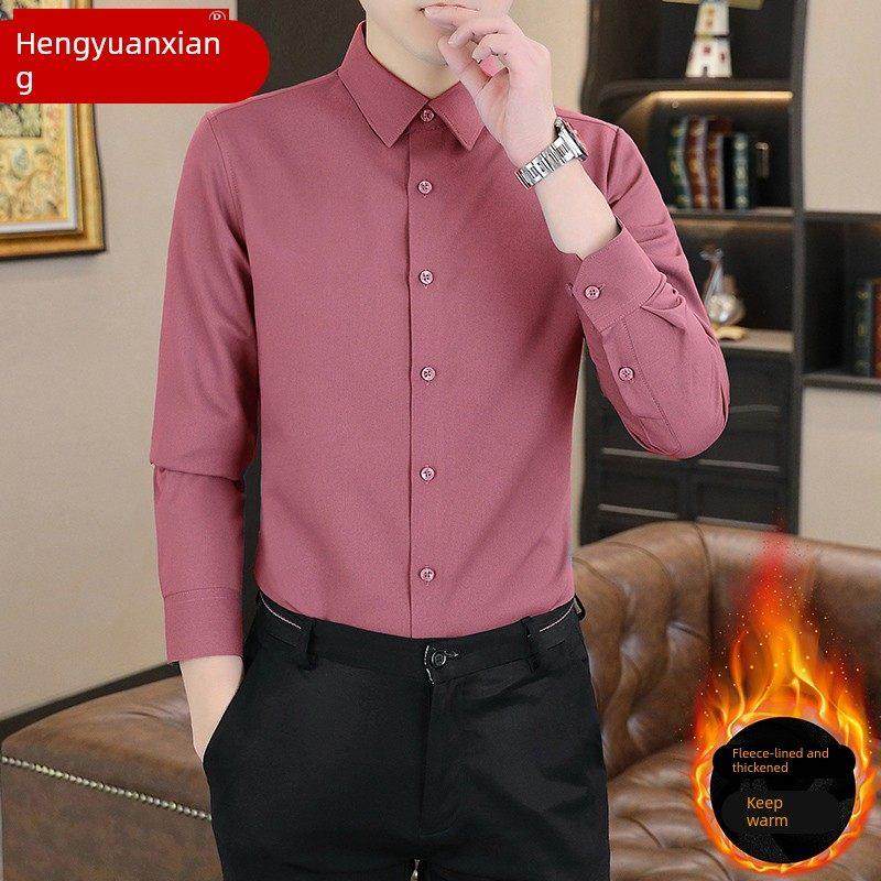 恒源祥冬季加绒加厚长袖衬衫男士商务休闲弹力一体绒保暖衬衣外套,运动/瑜伽/健身/球迷用品,瑜伽t恤,淘宝优惠券,粉丝福利购,淘宝优惠卷