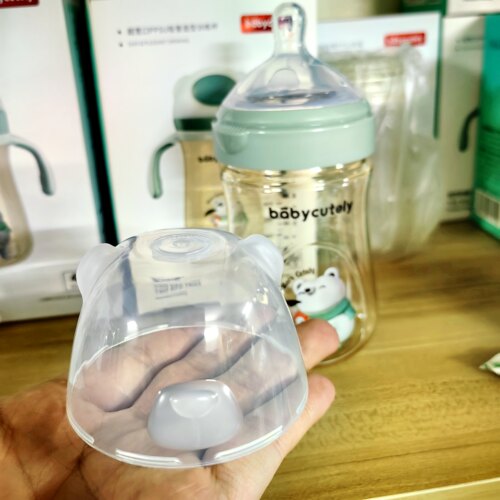 babycutely奶瓶盖子防尘盖帽宝贝好萌奶瓶配件原装奶嘴吸管嘴鸭嘴