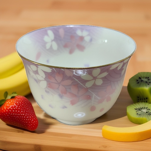 日本进口和风樱花图案宇野千代主人杯茶杯创意日式