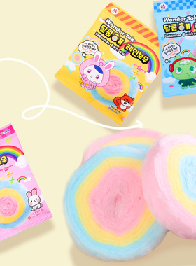 韩国进口Wonder Tok彩虹棉花糖儿童网红彩色糖果马卡龙糖颜值零食