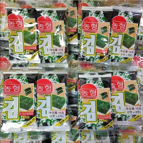 农亨岩烧海苔原味即食风味海苔2gx32包休闲零食烤紫菜片孕妇包饭