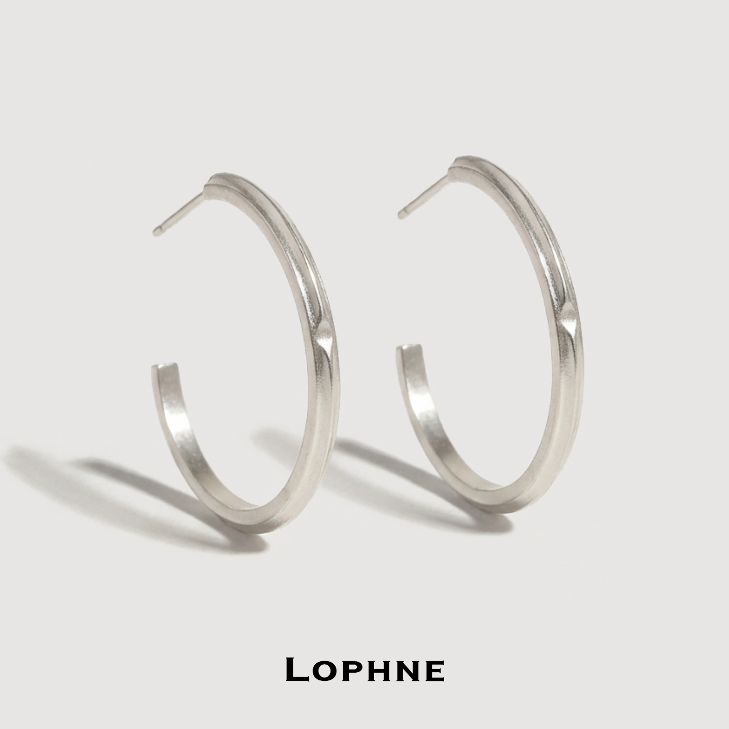 LOPHNE 长期主义经典大耳环原创复古简约气质耳饰百搭高级感礼物