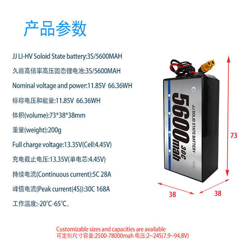 久疆高能量密度330WH/KG