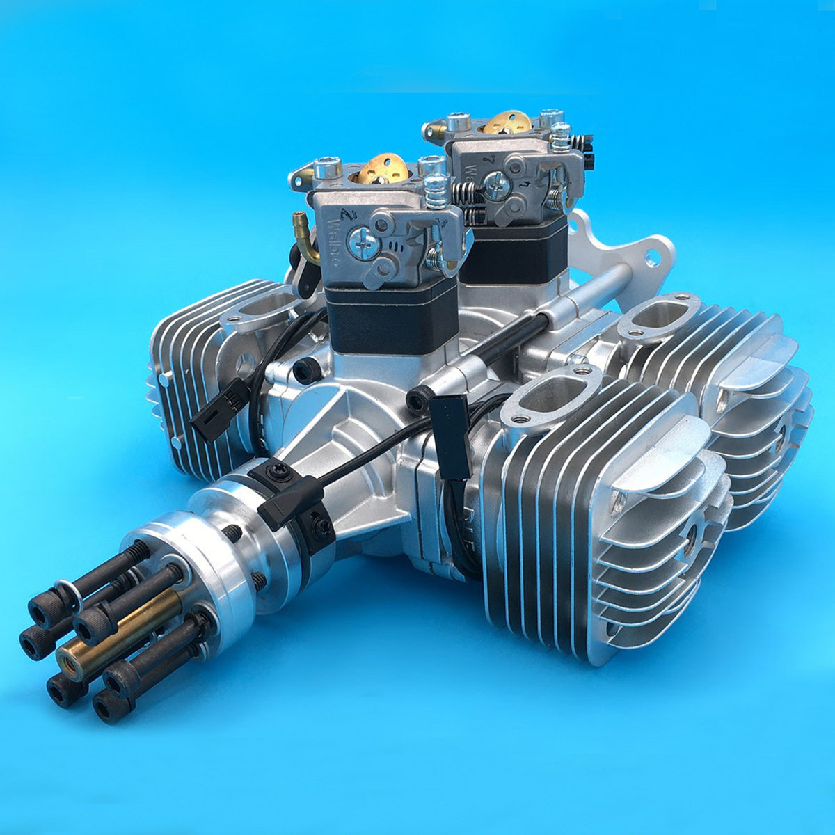 DLE120T4航模固定翼汽油发动机四缸两冲程自然风冷120CC排量飞机
