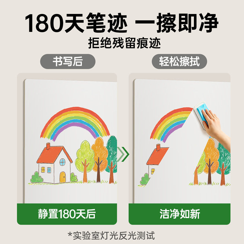 哑光白板墙贴磁吸可移除