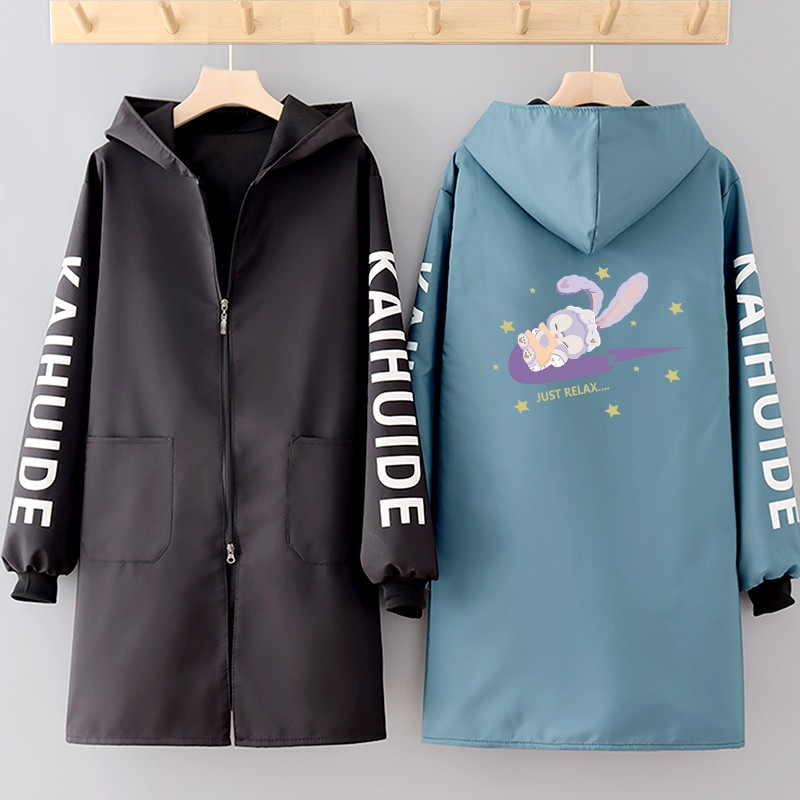 可爱加绒加厚围裙女罩衣长袖