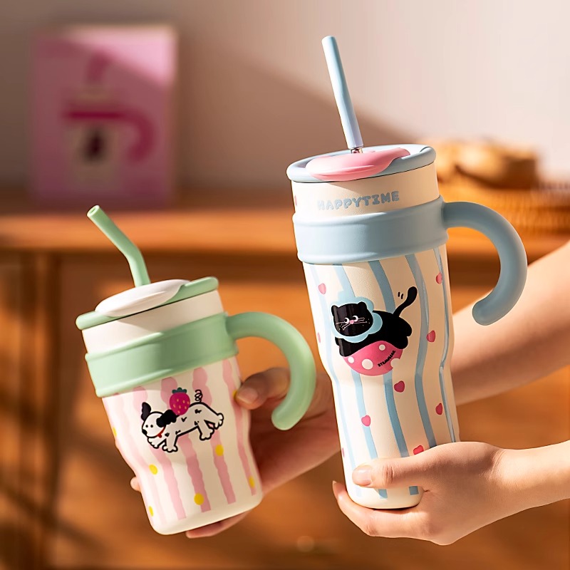 甜鑫保温杯大容量高颜值防漏