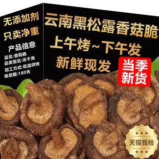 香菇脆零食冻干黑松露非油炸云南特产零卡无负担官方旗舰店