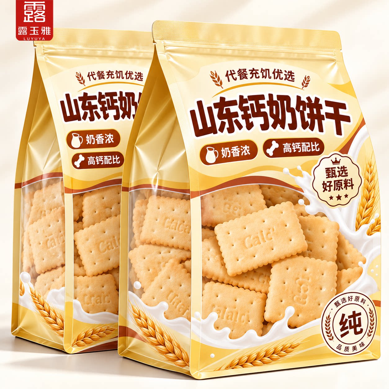 山东钙奶饼干官方旗舰店70年代青岛钙奶饼干奶钙饼干儿童高钙饼干