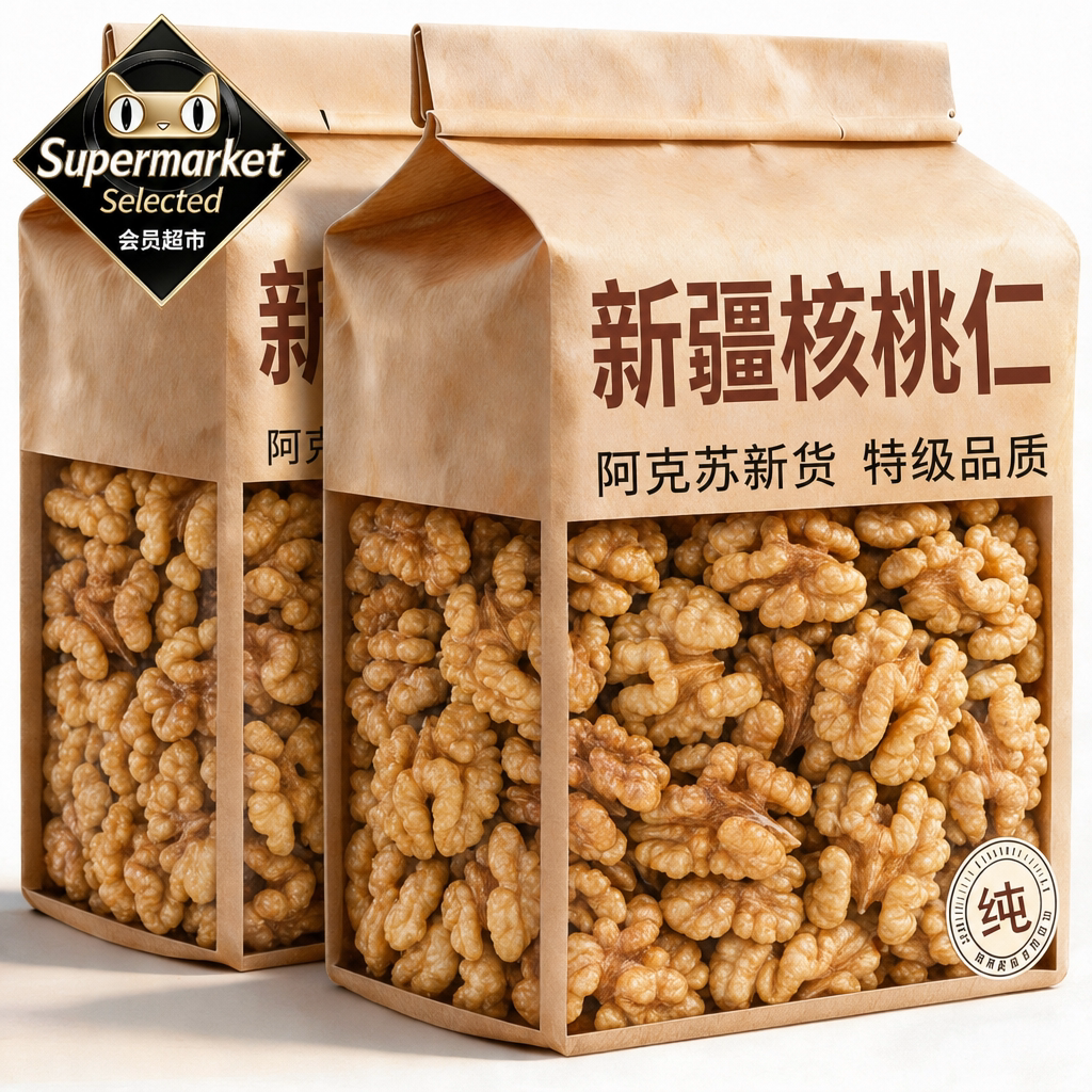 2026头茬新货！新疆阿克苏核桃仁图片