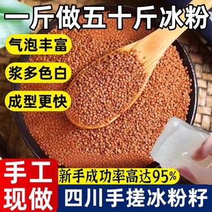 四川手搓冰粉籽手搓家用配料免石灰商用材料配料全套手工特级野生